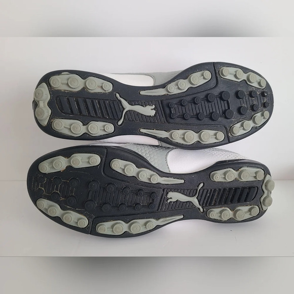 White Grey Puma TitanTour V2 Golf Shoes Size 6C Men’s Or 7C Women's - Picture 9 of 10